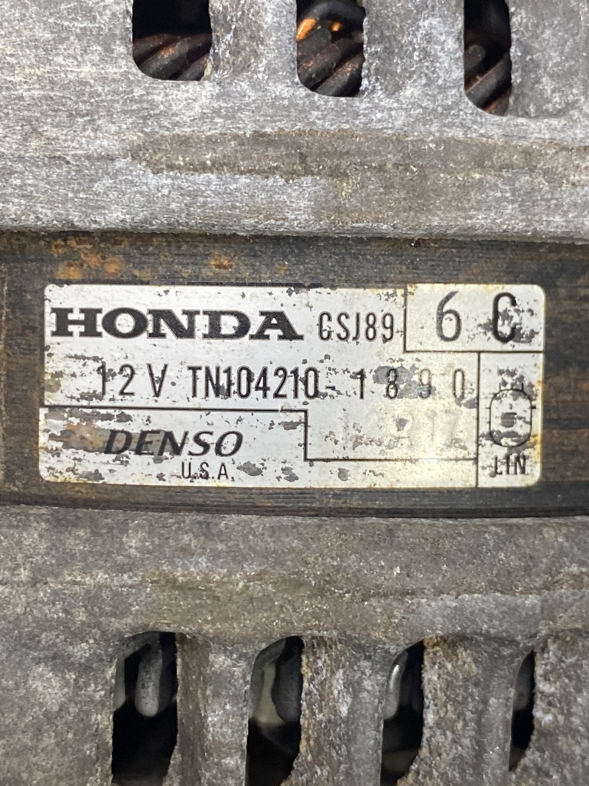 Генератор Acura RDX 2 (12-18) TN1042101890