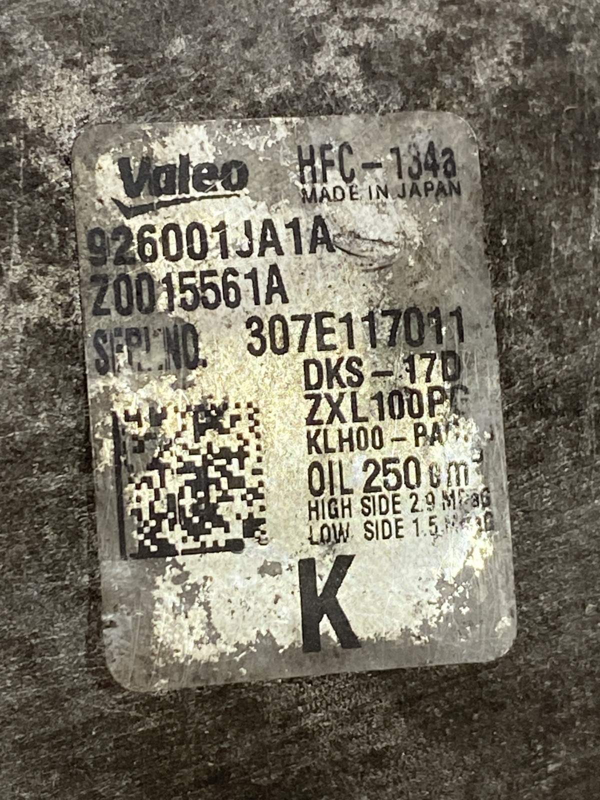 Компресор кондиціонера Infiniti QX60 926001JA1A