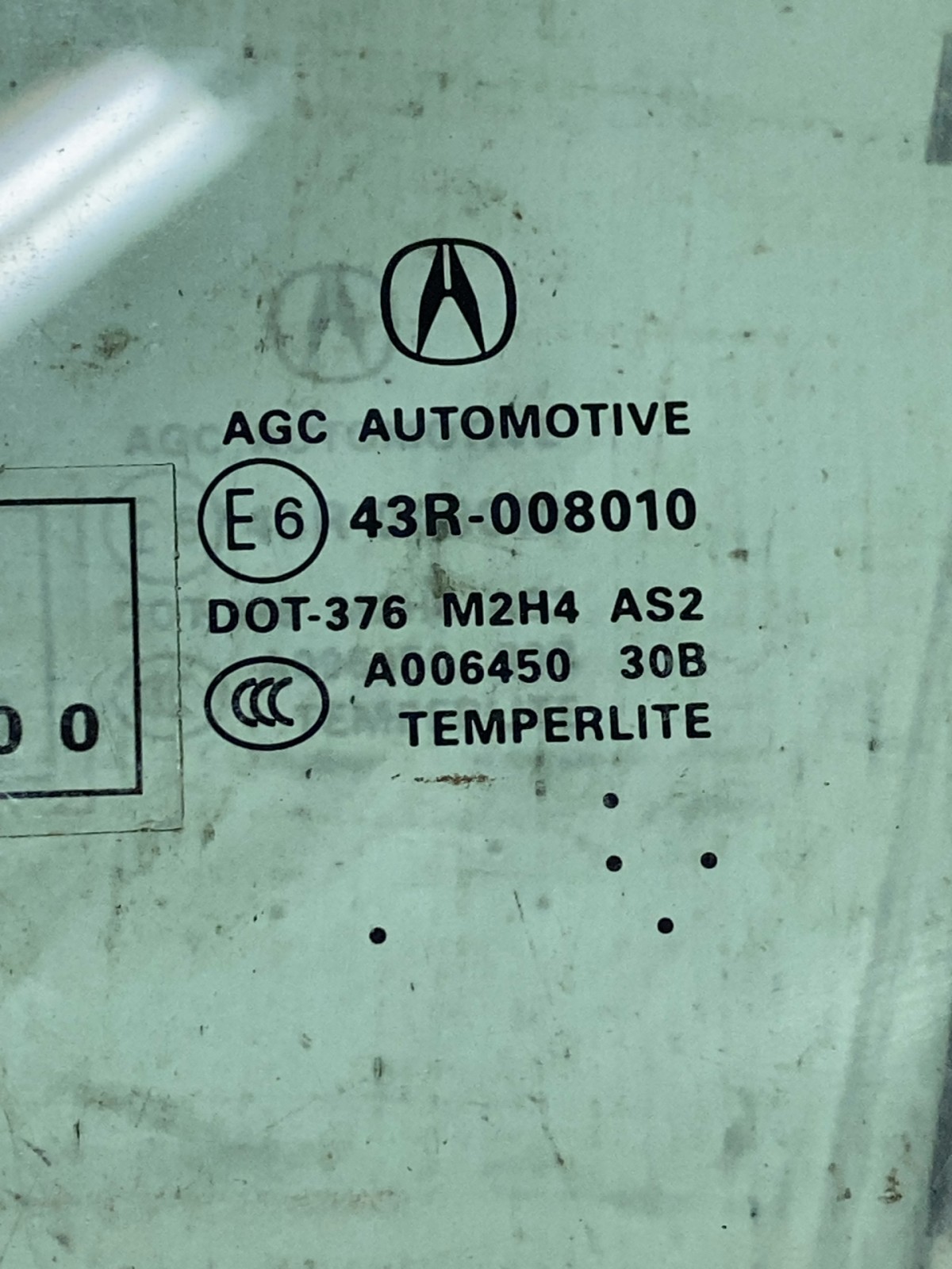 Скло дверей переднє ліве Acura RDX 2 (12-18)