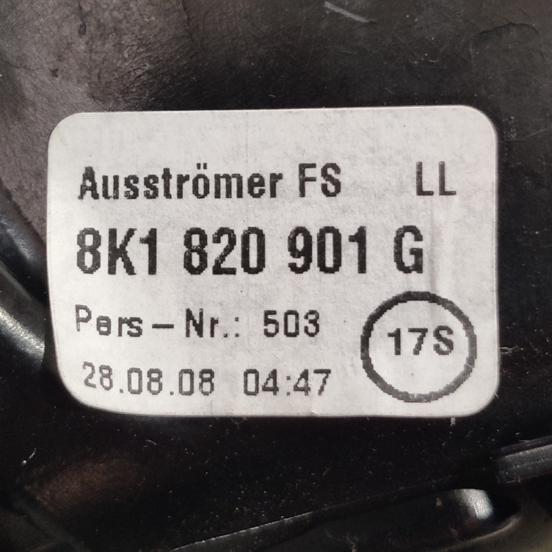 Дефлектор салону лівий Audi A4 B8 (07-15) 2.0 дизель