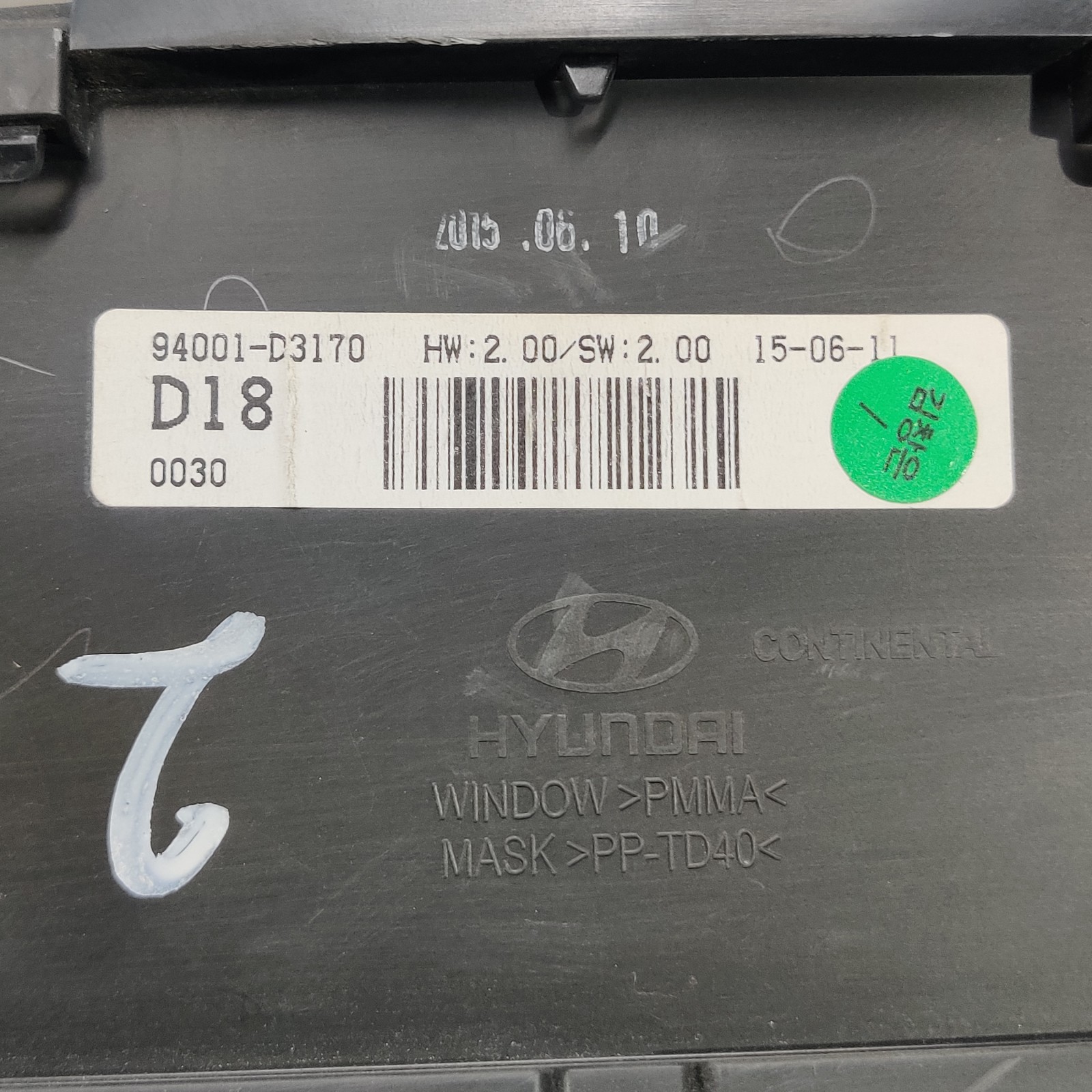 Панель приладів Hyundai Tucson 3 TL (15-21) 94001D3170