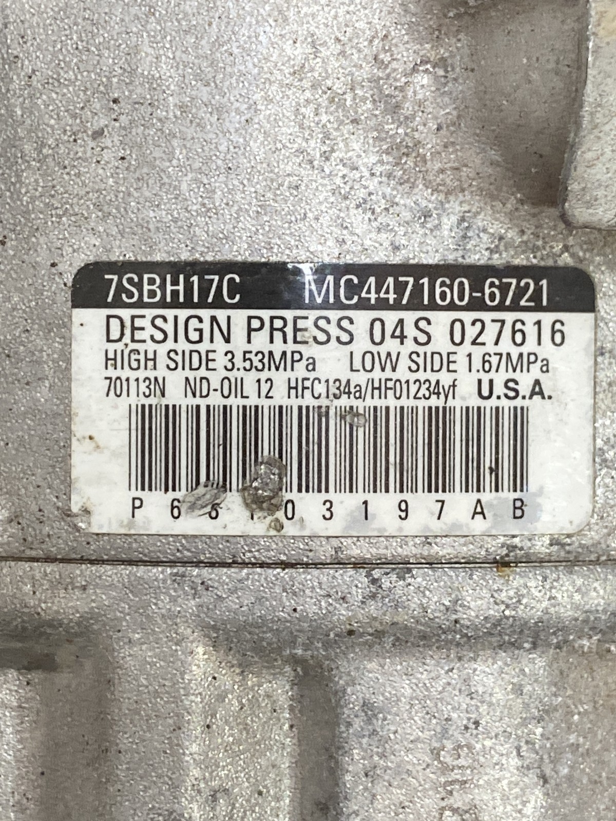 Компресор кондиціонера Jeep Cherokee KL P68103197AB